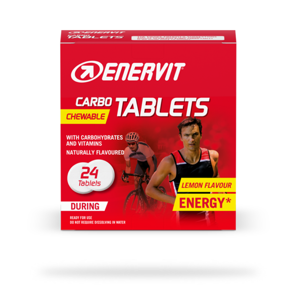 Enervit E.SPORT energiatabletid karp 24tk Chew Carbo sidrun