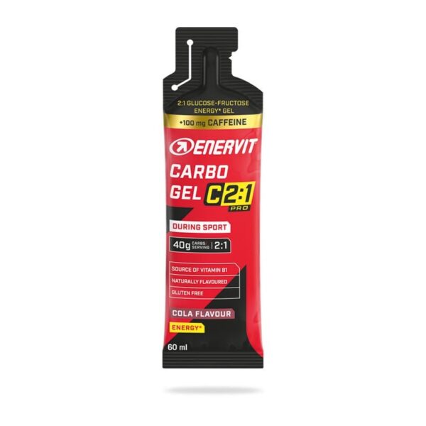 Enervit C2:1 energiageel Carbo 60ml cola+kofeiin (100mg)