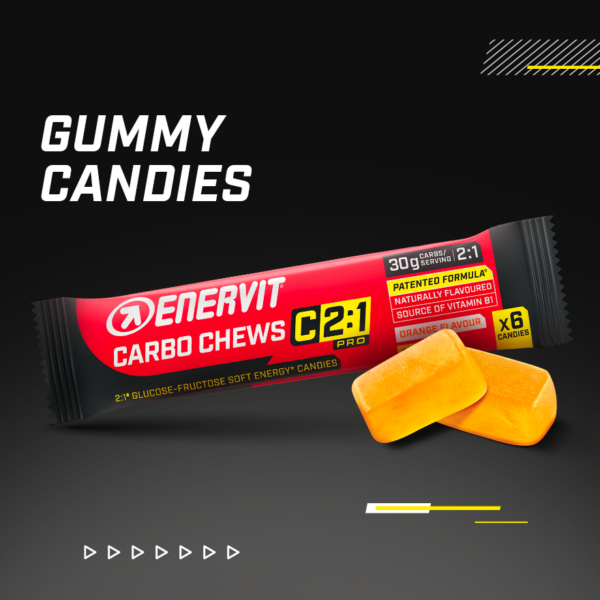 Enervit C2:1 kummikommid Carbo Chews 34g apelsin - Image 4