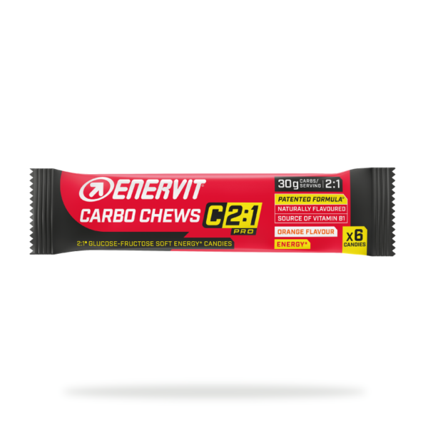 Enervit C2:1 kummikommid Carbo Chews 34g apelsin