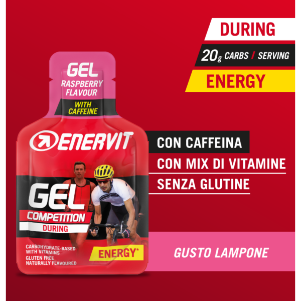 Enervit E.SPORT Energiageel kofeiiniga 25ml vaarikas - Image 2