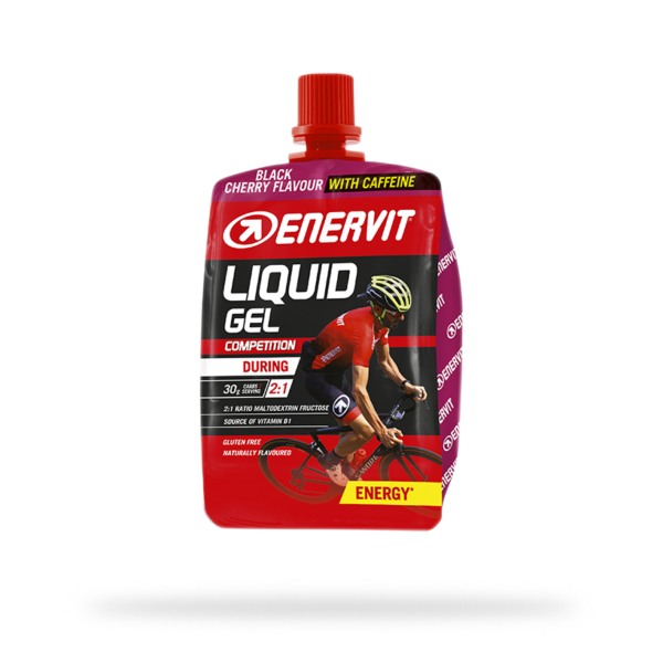 Enervit E.SPORT liquid gel with caffeine 60ml black cherry (with cap)