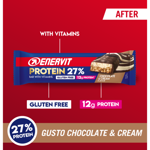 Enervit E.SPORT protein bar 45g choco-cream - Image 2